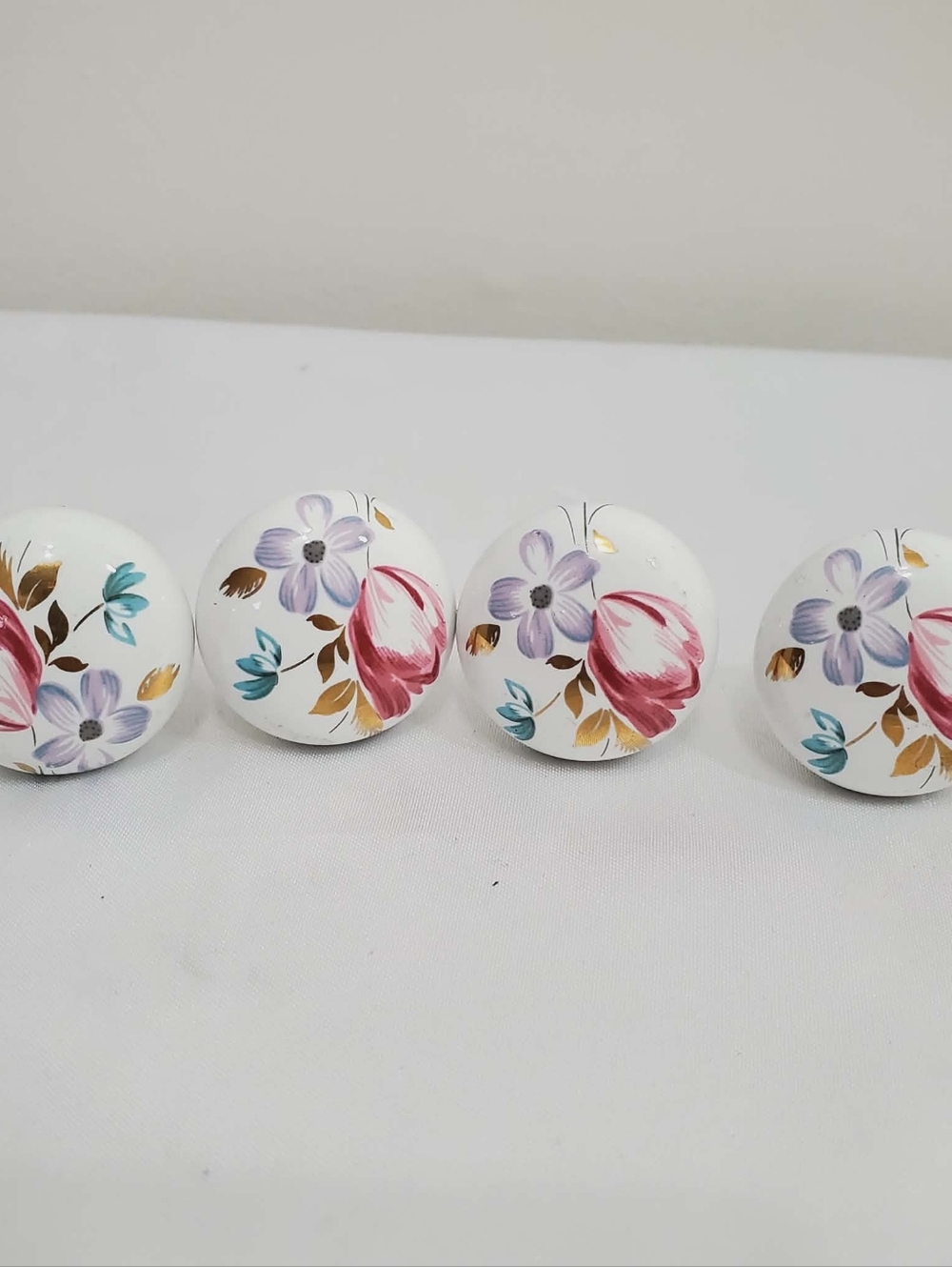 Round Drawer Cabinet Cupboard Knobs Pulls Porcelain 38mm